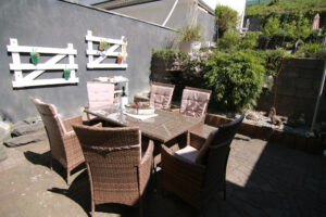 Außenbereich der Ferienwohnung Koblenz